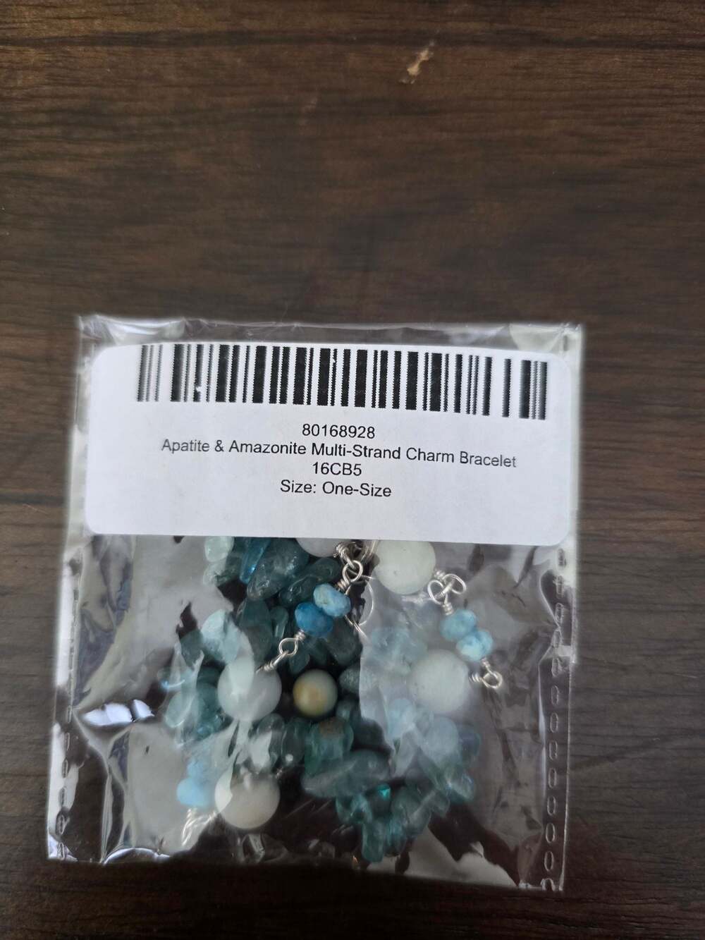 Apatite & Amazonite Multi-Strand Charm Bracelet